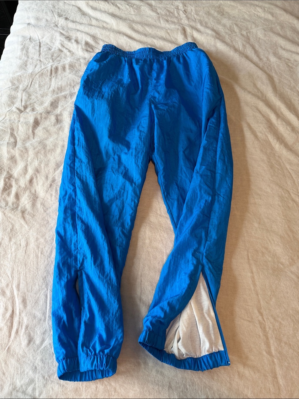Vintage 90s Royal Blue Swishy Windbreaker Track Pants